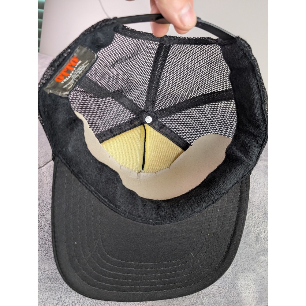 Foo Fighters Black Trucker Hat Otto Collection Band Logo Mesh Snapback Cap - Picture 4 of 5